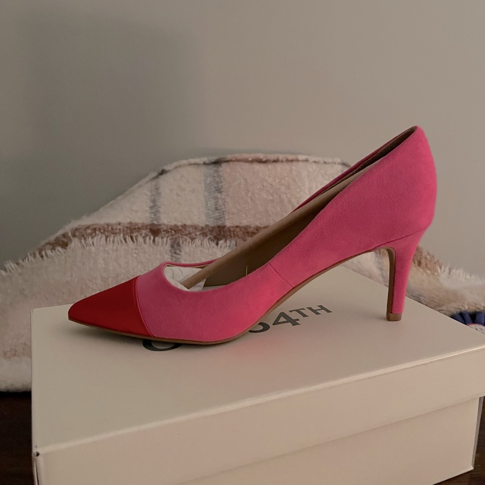 ON 34th pink and red heels